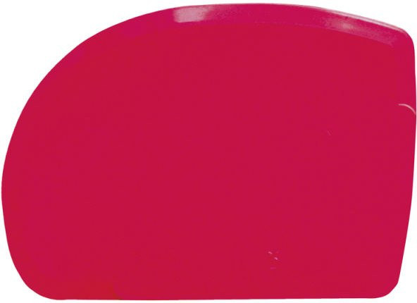 Schneider Teigschaber aus Kunststoff in Rot, Länge: 12,8 cm, Breite: 9,0 cm - Bild 1