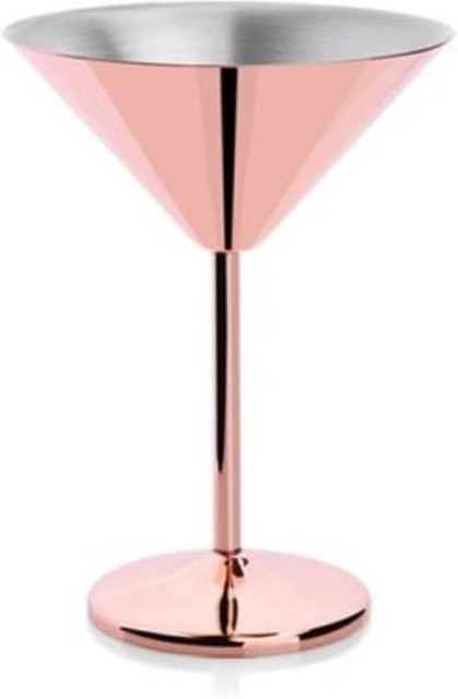 Stalgast Martini-Gläser aus Edelstahl in Kupfer, 2er-Pack, 250 ml, Höhe: 16,2 cm, Durchmesser: 12 cm - Bild 1