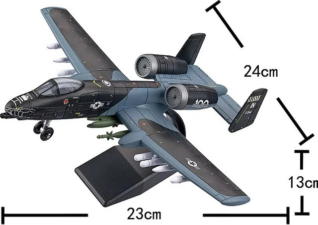 JIMITU Militär Serie A-10 Thunderbolt II Unterstützung Angriff Flugzeug Modell, Fahrzeuge - Bild 1