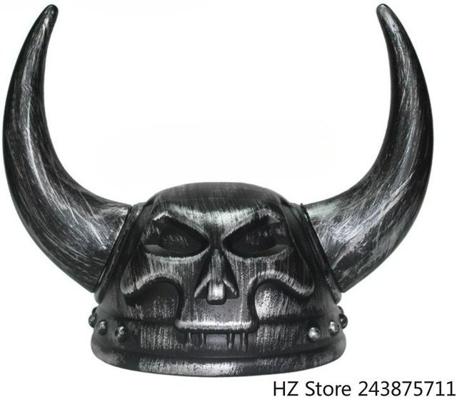 PRELEXT Wikingerhelm mit Hörnern, Wikingerhut, ab 14 Jahren, Unisex - Bild 1