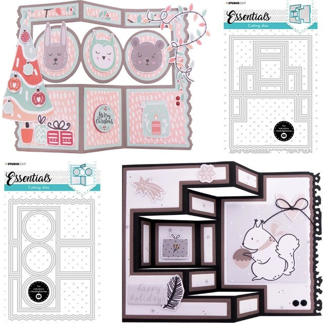 Essentials Stanzformen Lange Blumen aus Metall für DIY-Grußkarten, Scrapbooking und Dekoration - Bild 1