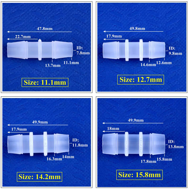 SgooHan Pagoden-Direktanschlüsse für Aquarien und Luftpumpen, transparent, Durchmesser: 1,6 mm bis 15,8 mm - Bild 3