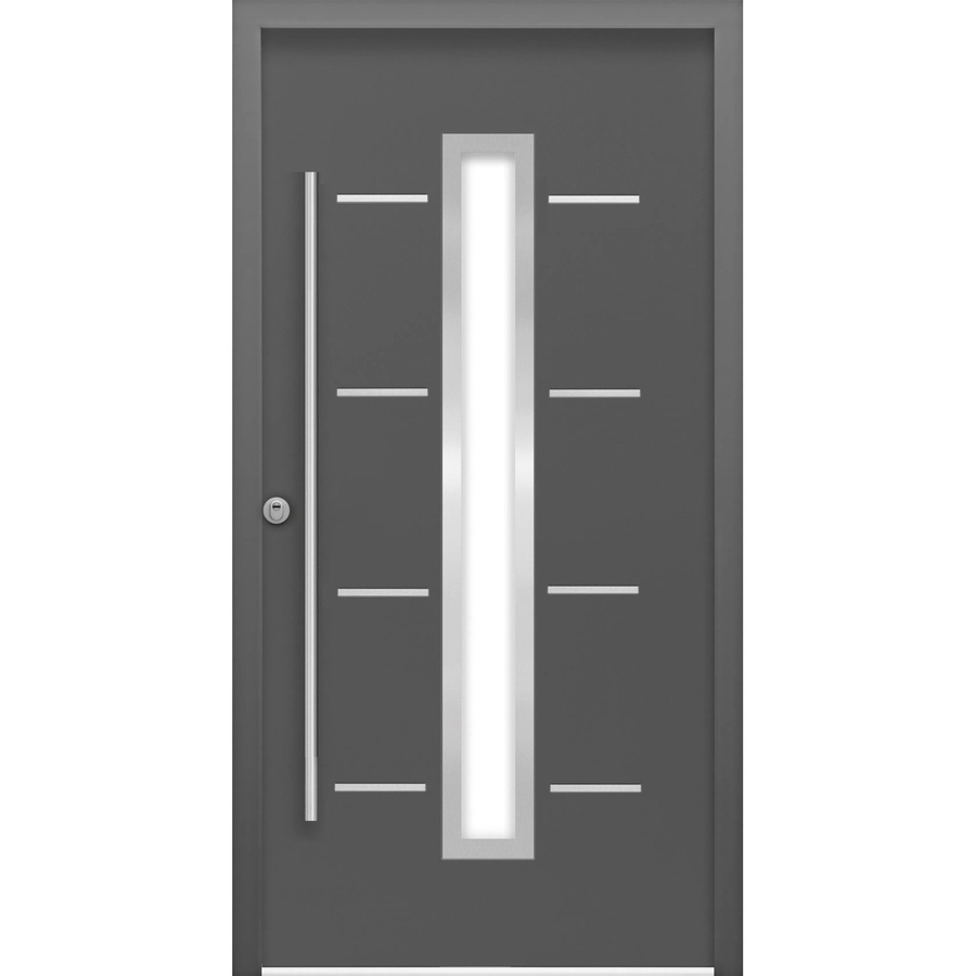 Splendoor Sicherheits-Haustür ThermoSpace Milano Prime RC2 in Anthrazit mit Glaseinsatz, B/H: 110 x 210 cm, Anschlag Links - Bild 2