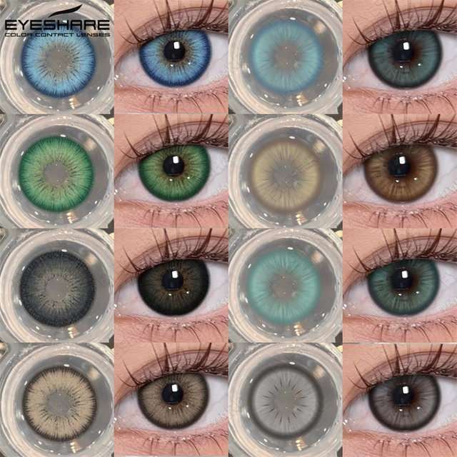 EYESHARE Kontaktlinsen, Blau-Grün, Unisex, 2 Stück - Bild 1