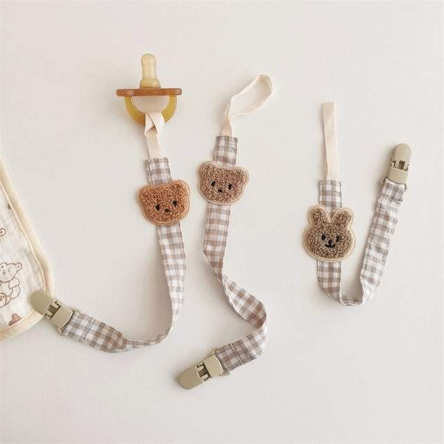 Mumamuying Bären-Schnullerkettenhalter als Baby-Fütterungshilfe und Schnullerclip-Zubehör - Bild 1