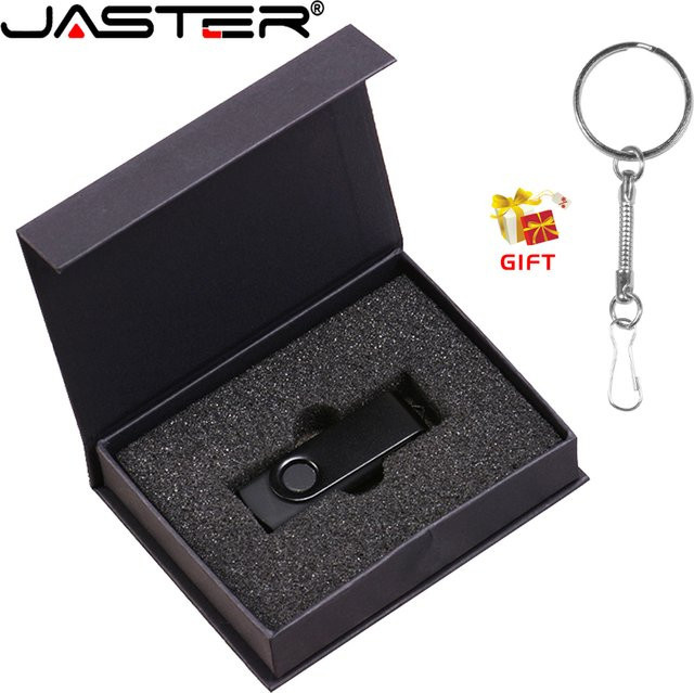 JASTER Metall USB 2.0 Flash-Laufwerk 128GB, Wasserdichter USB-Stick in Schwarz - Bild 1