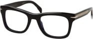 David Beckham DB 7105/BB Korrektionsbrille, Vollrand, Quadratisch, Black, Herren, Kunststoff - Bild 1