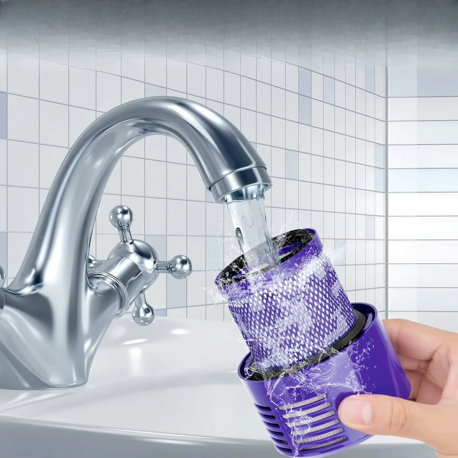 4er-Pack Waschbare Ersatzfilter für Dyson V10 SV12 in Purple - Bild 5