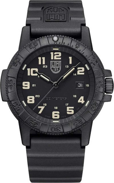 Luminox Herrenuhr, Quarz, Karbon, 44 mm, Silikon, Schwarz, 10 ATM - Bild 1