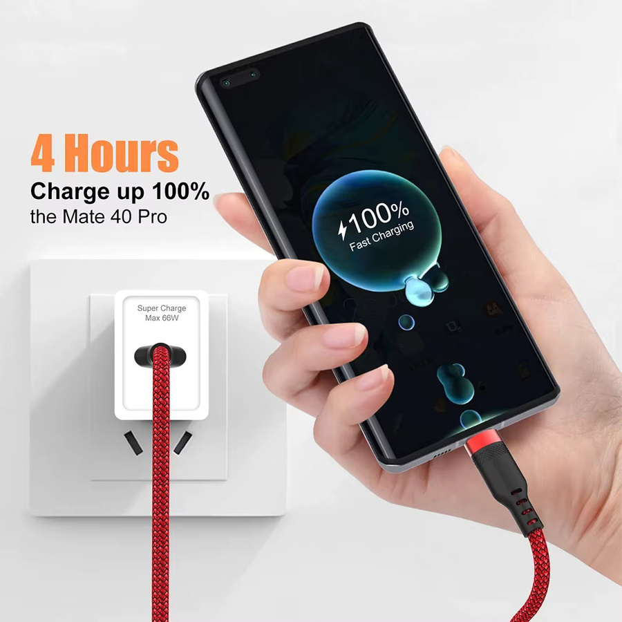 NNBILI USB Typ C Schnelllade-Verlängerungskabel für Android, Xiaomi, Redmi und Samsung - Bild 2