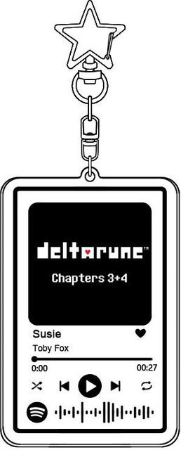 CHIC STUDIO Schlüsselanhänger Deltarune Musik, Unisex - Bild 1