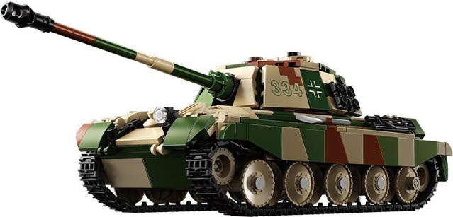 DBPALY Schwerer Panzer Der Königstiger Bausteine ab 3 Jahren - Bild 1