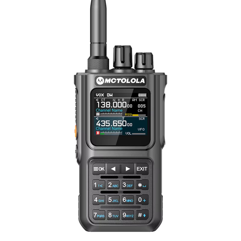 Motorola 15W Multiband Kabelloses Bluetooth Programmierbares Handfunkgerät in Schwarz für Amateurfunk, Wandern und Camping - Bild 6