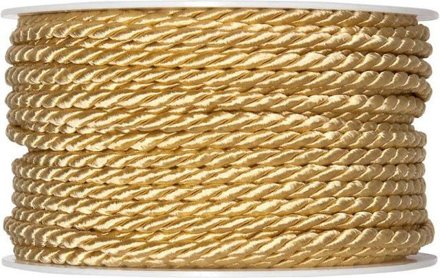 Halbach Kordel 4mm 5m Honig aus Acetat, Baumwolle und Polyester - Bild 1