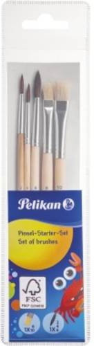 Pelikan Pinselset für Wasser- und Ölfarben, 5-teilig, Multicolor - Bild 1