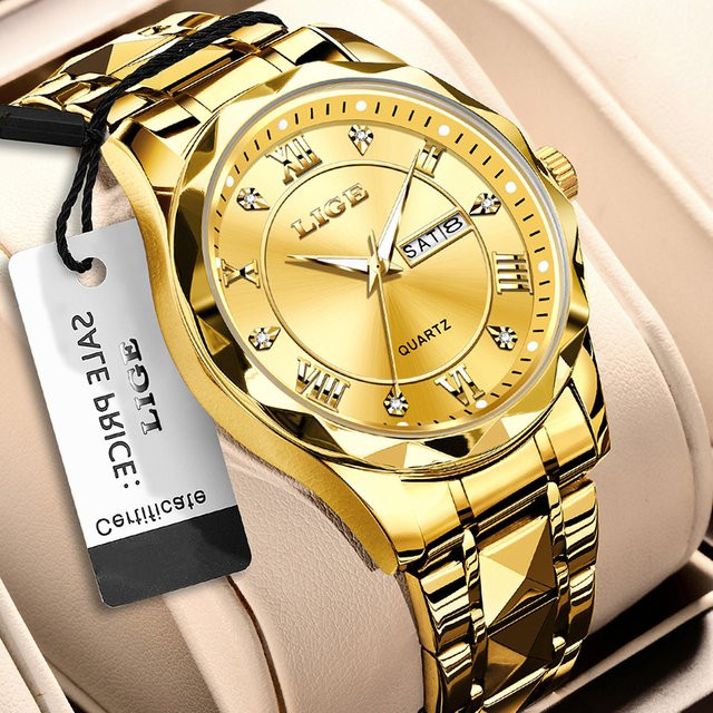 LIGE Armbanduhr, Gold, Quarz, Edelstahl, Damen - Bild 1