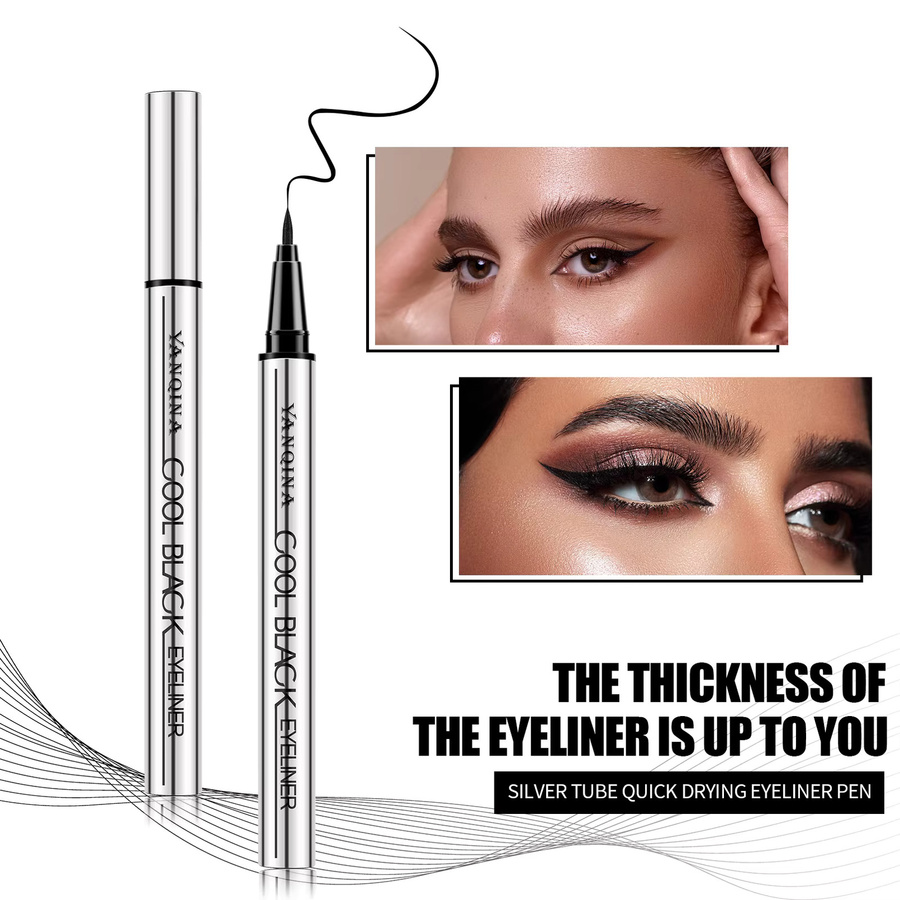 YANQINA Eyeliner-Stift, schwarzbraun, wasserfest - Bild 3