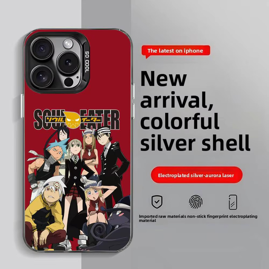 Anime Soul Eater Handyhülle für Apple iPhone 11-16 Pro Max, bunt und rutschfest - Bild 2