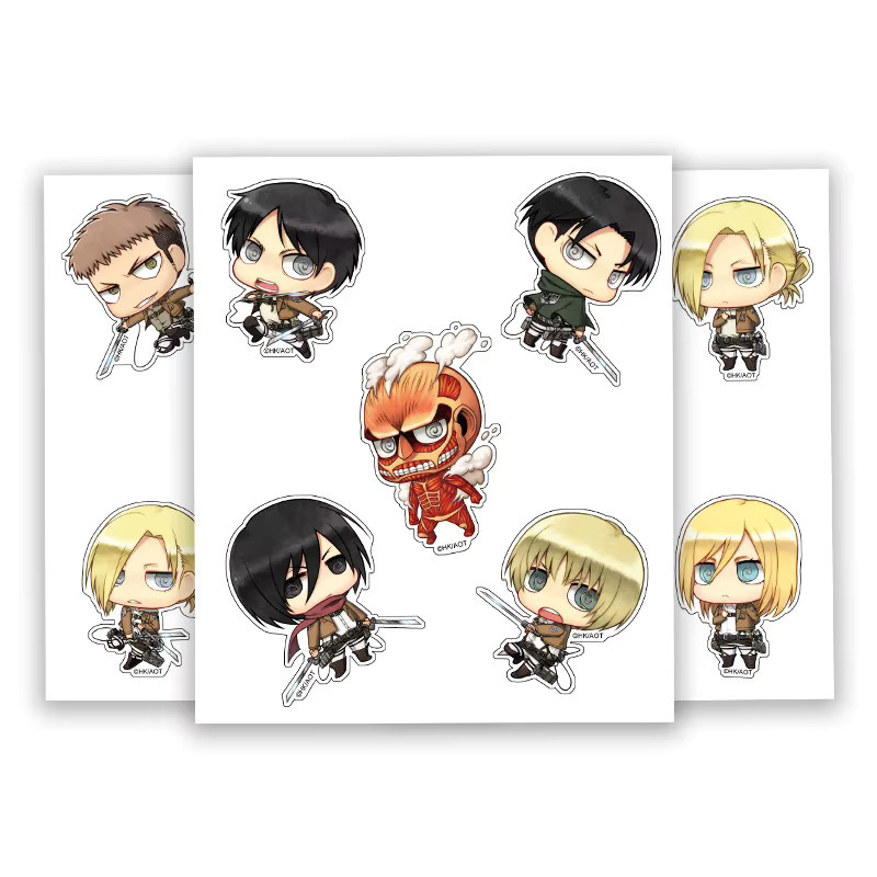 XINGHEDONGMAN Attack on Titan Charakteraufkleber, Zubehör - Bild 2