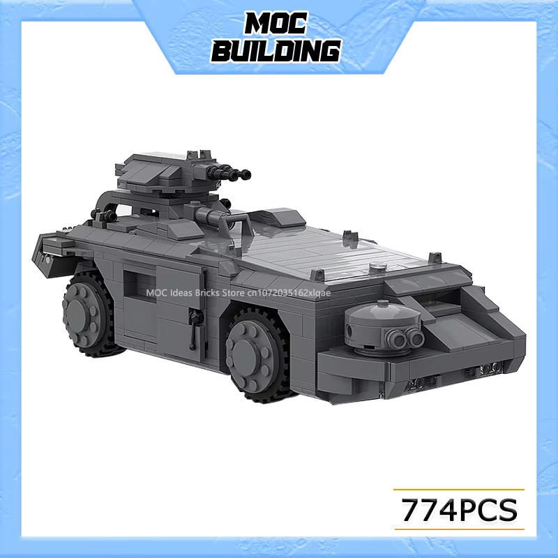 MOCBUILDING Weltraum-Serie Aliens M577 APC Modell Gepanzertes Fahrzeug aus Bausteinen in Grau - Bild 2