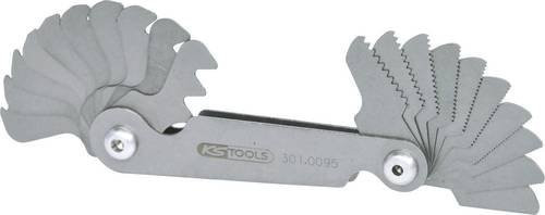 KS Tools Gewindelehre metrisch aus Stahl in Silber, 20-teilig - Bild 1