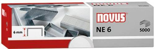 Novus Heftklammern NE 6 Super in Silber, 5000 Stück, Heftleistung 25 Blatt (80 g/m²) - Bild 1