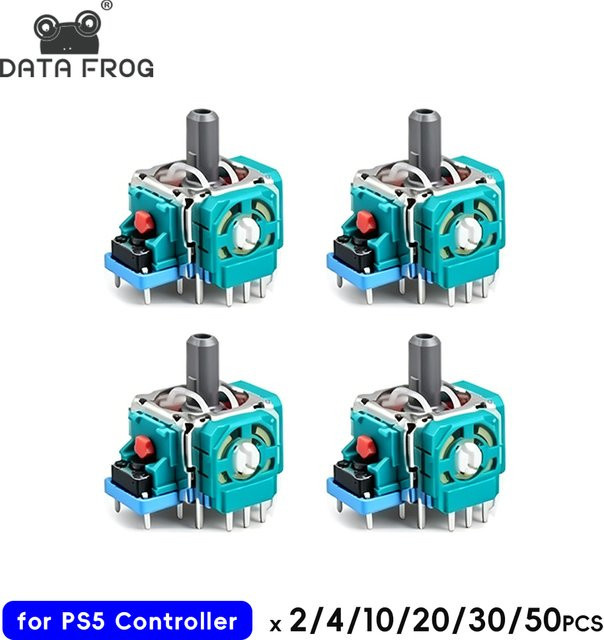 DATA FROG 3D-Analog-Joystick-Ersatz für PS5 Daumenstick-Reparaturteile, Multicolor - Bild 1