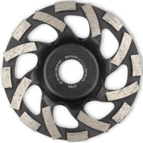 Stier Diamantschleiftopf Abrasiv für Beton in Grau, Durchmesser: 125 mm, Bohrung: 22,23 mm - Bild 1