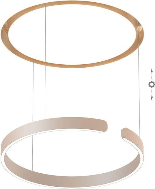 Occhio Mito Cosmo 60 LED-Pendelleuchte in Gold Matt mit dimmbarer x-tra warm LED (2200K - 3500K) für die Tischbeleuchtung - Bild 1