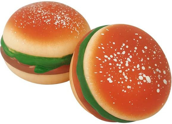 BC Pet Supplies Burger Stressball 3D Squishy Hamburger Fidget Spielzeug, beige - Bild 1