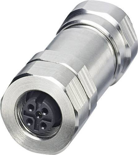 Phoenix Contact 1440041 Sensor-Aktor-Steckverbinder M12 Buchse gerade unkonfektioniert, 5-polig, Silber/Metall - Bild 1