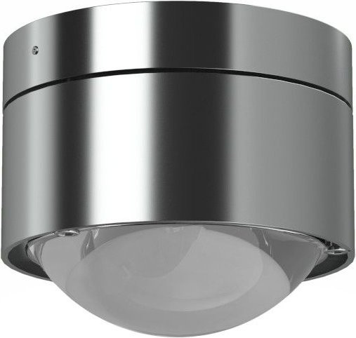 Top Light Puk Mini Plus Deckenleuchte in Chrom matt mit matter Glaslinse - Bild 1