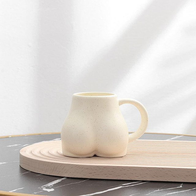 Personalisierte Keramiktasse Yifulin in Beige, 350 ml - Bild 1