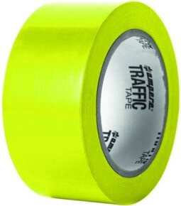 A.M.P.E.R.E. Barrier Tape Traffic Tape in Gelb, Breite: 50 mm, Länge: 33 m, Dicke: 0,15 mm - Bild 1