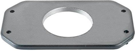 Harting Montagedeckel aus Edelstahl in Silber und Schwarz 19400489824 - Bild 1