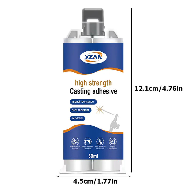 LOOLIFL Magic Plastic Kaltkleber 50 ml, extra starker Metallreparaturkleber und Dichtungsmittel, hitzebeständig für hohe Temperaturen, inklusive Mischwerkzeug - Bild 6