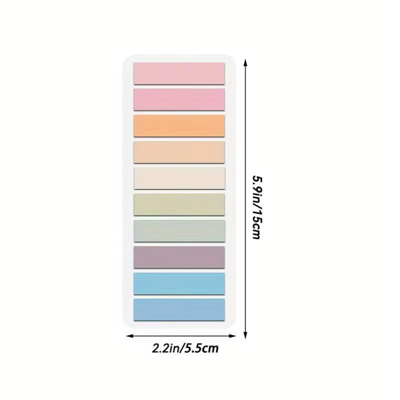 Haftnotizenregisterkarten in Morandi Colors als Indexaufkleber zur Aktenklassifizierung für Schul- und Bürobedarf, Mehrfarbig - Bild 2