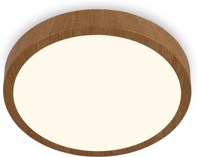 Brilo LED Aufbauleuchte Runa Wood in Holzfarben mit warmweißem Licht - Bild 1