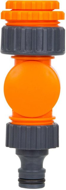 NATAWA Garten Schlauch Anschluss Adapter für 1/2 Zoll Wasserhahn, Kunststoff, Orange - Bild 1
