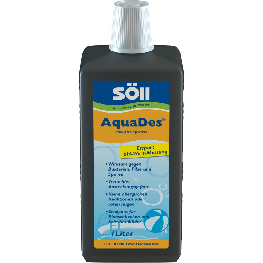 Söll AquaDes Pool-Desinfektion flüssig mit Chlor, 1 l - Bild 2