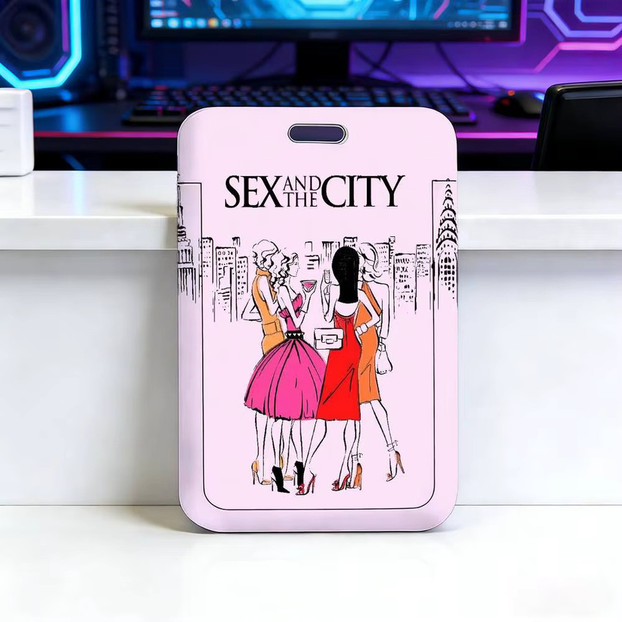 Sex and the C-City Premium Ausweishalter mit Lanyard und Kartenhülle aus Kunststoff für Mitarbeiter und Profis - Bild 4