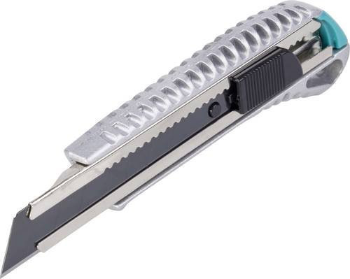 Wolfcraft Metall-Abbrechklingenmesser in Schwarz und Silber mit 18mm Klingenbreite - Bild 1