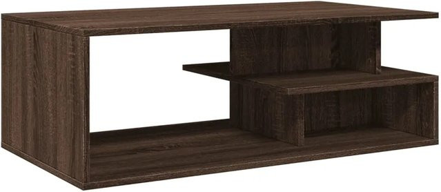 vidaXL Couchtisch in Braun mit Eichen-Optik aus Holzwerkstoff, B/T/H: 102 x 55 x 35 cm - Bild 1