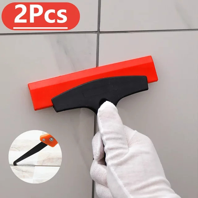 ZOMASOU Multifunktions Spachtel zum Reinigen und Füllen von Fliesenfugen sowie zum Entfernen von Mörtel, Glas oder Eis, Farbe: Rot - Bild 1