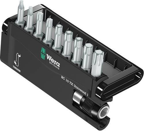 Wera Bit-Set 8167-9 TORX/TZ 10-teilig in Schwarz mit Torsionszone - Bild 1