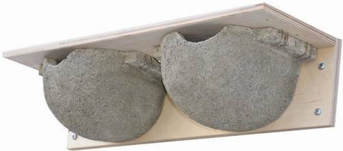 Schwegler Vogelhaus aus Beton und Holz in Grau - Bild 1