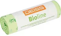 DEISS BIOLINE Müllbeutel 30 l, 20 Stück pro Packung, Beige und Grün - Bild 1