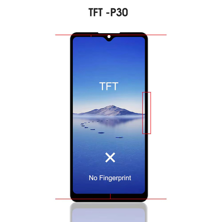 Huawei P30 LCD Display Ersatz mit Rahmen und Touch Digitizer in Schwarz für Modelle ELE-L29, ELE-L09, ELE-L04 - Bild 2