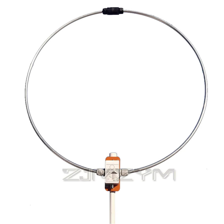 ZJMZYM WV-601 Breitband-Passivschleifenantenne 0–999 MHz in Silber für LW/SW/MW/FM/VHF/UHF/AIR - Bild 3