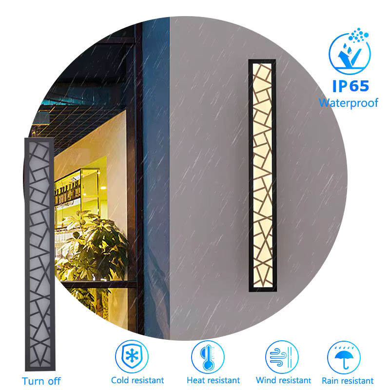 IISINUO LED Außenwandleuchte IP65 wasserdicht in Schwarz, moderne Up-Down Wandlampe aus Metall für Garten und Terrasse - Bild 3
